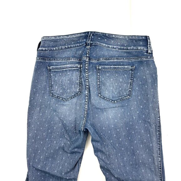 Torrid Skinny Women's size 16 Dark Wash Polka Dot Blue Denim jeans - Picture 3 of 3